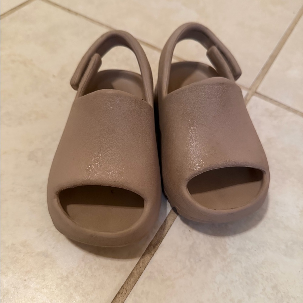 Yeezy Kids Brown Slippers